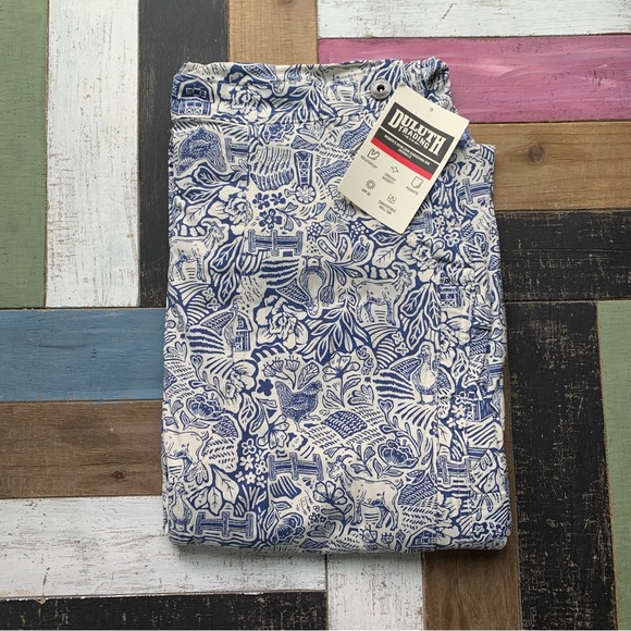 NWT Duluth Small x31L Heirloom Gardening Bib Overalls Farm Toile Garden Outdoors - Picture 4 of 10